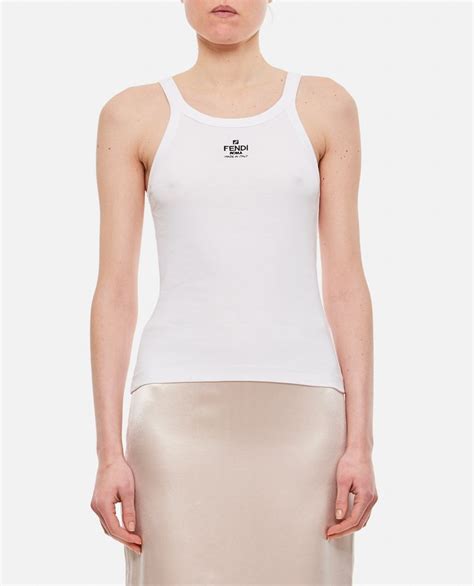 ladies fendi top|fendi tank top women's.